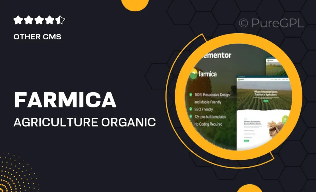 Farmica – Agriculture Organic Farming Elementor Pro Template Kit 44 Farmica – Agriculture Organic Farming Elementor Pro Template Kit