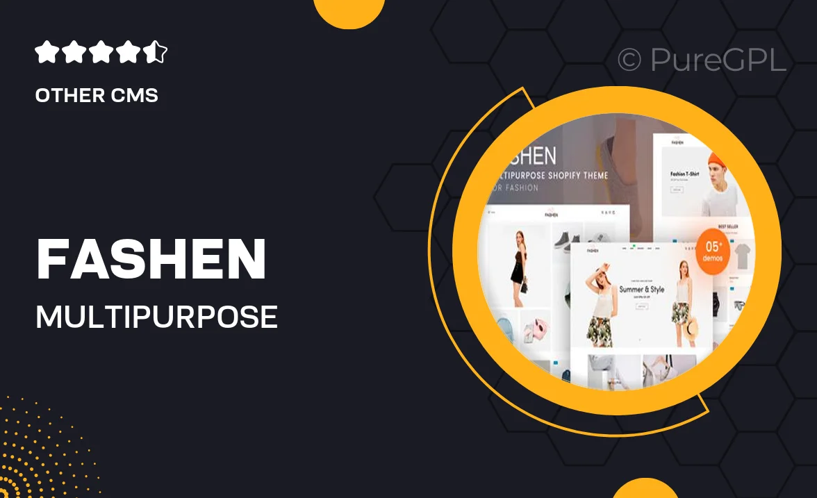 Fashen – Multipurpose Shopify Theme for Fashion