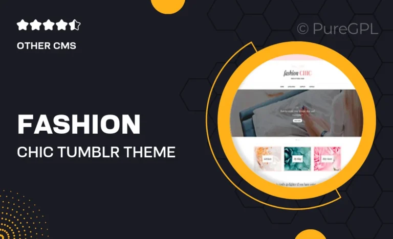 fashion chic tumblr theme