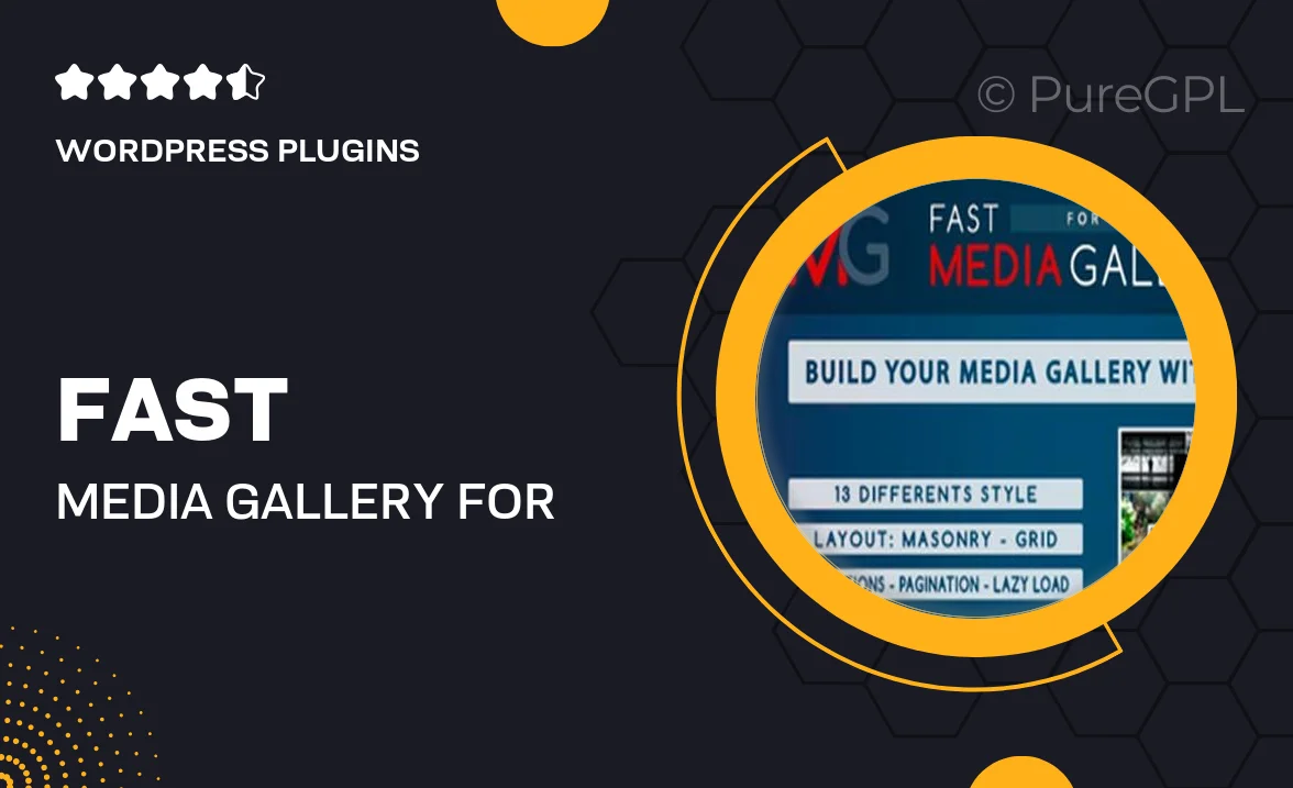 Fast Media Gallery For WPBakery – WordPress Plugin