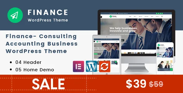 finance consulting accounting wordpress theme 1