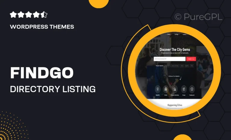 findgo directory listing wordpress theme