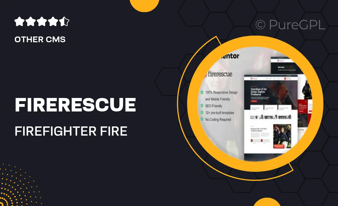 FireRescue – Firefighter & Fire Department Elementor Template Kit