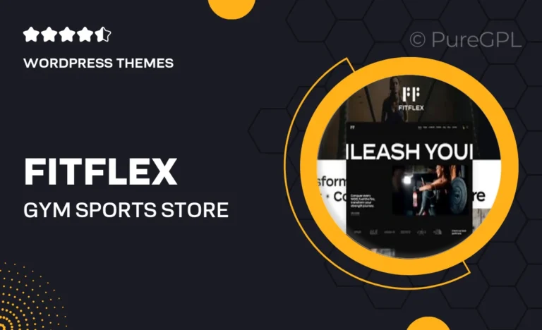 fitflex gym sports store wordpress theme