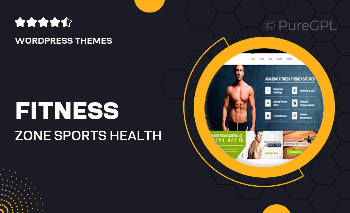 Fitness Zone – Sports, Health, Gym & Fitness Theme