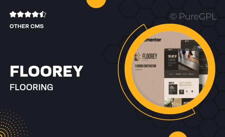 floorey flooring construction elementor template kit