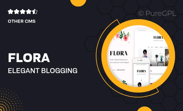 flora elegant blogging tumblr theme