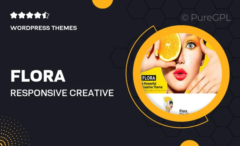 flora responsive creative wordpress theme