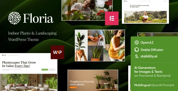 floria gardening landscaping wordpress theme 1