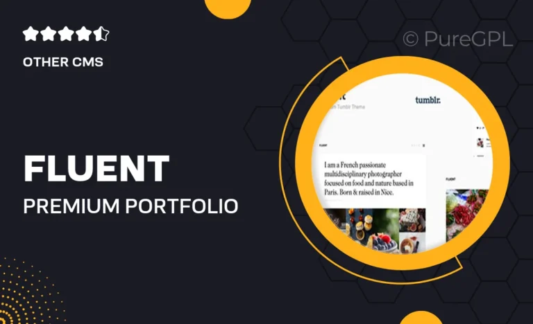 fluent premium portfolio tumblr theme