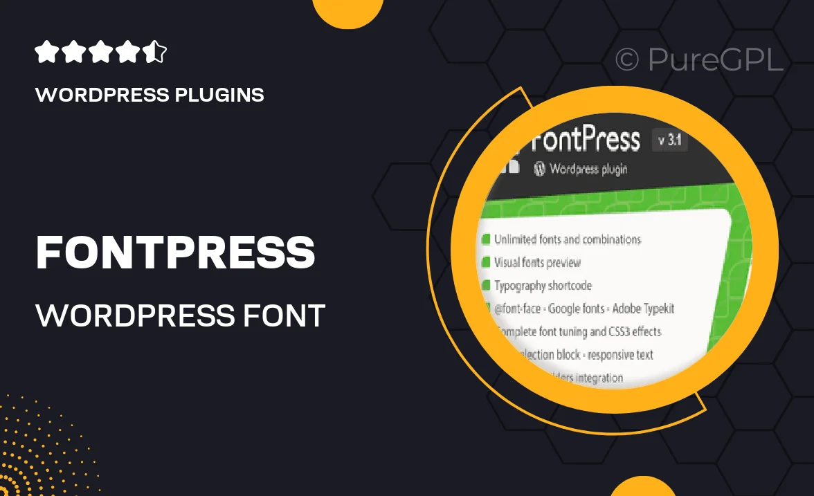 FontPress – WordPress Font Manager