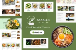 Foodian – Food Blog Shopify Store