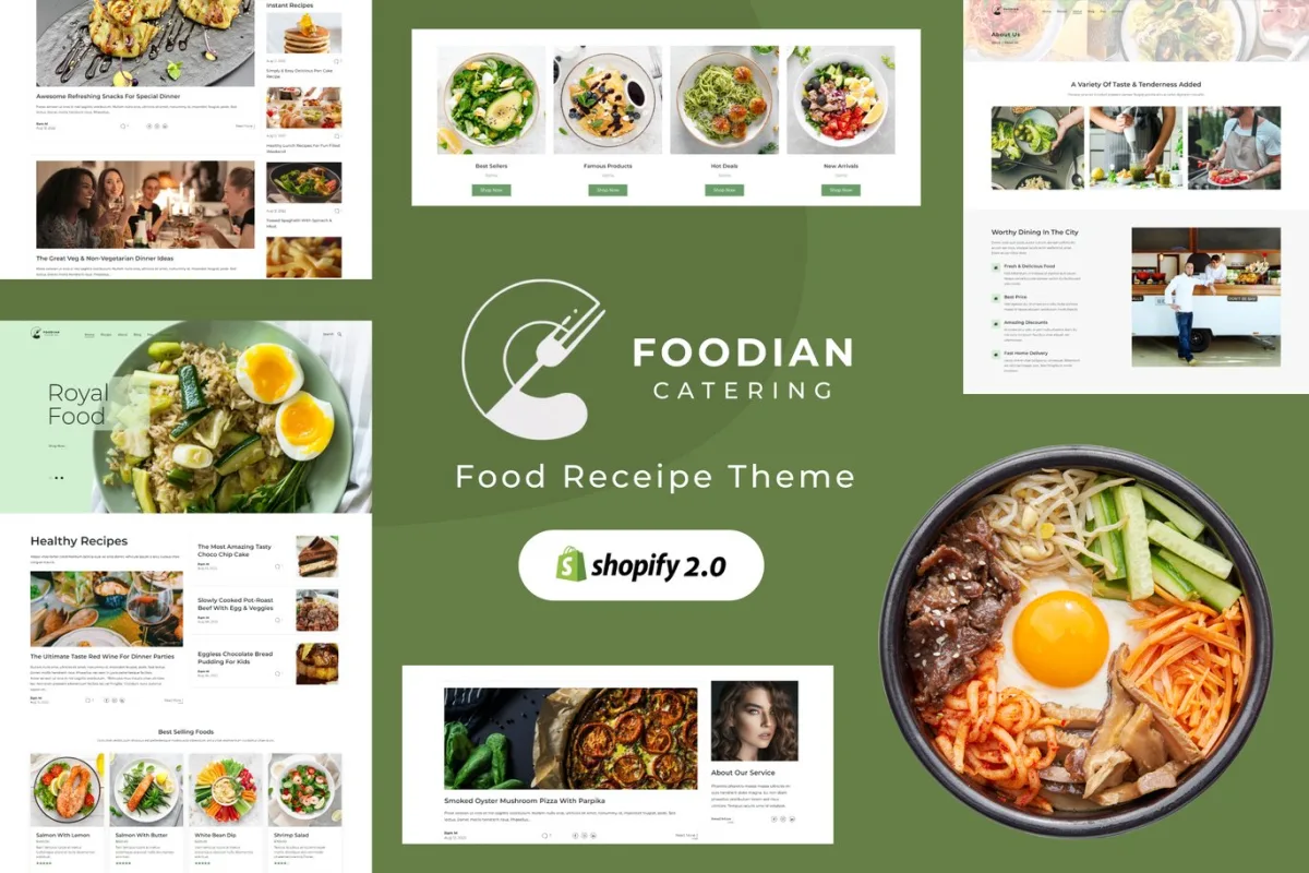 Foodian – Food Blog Shopify Store