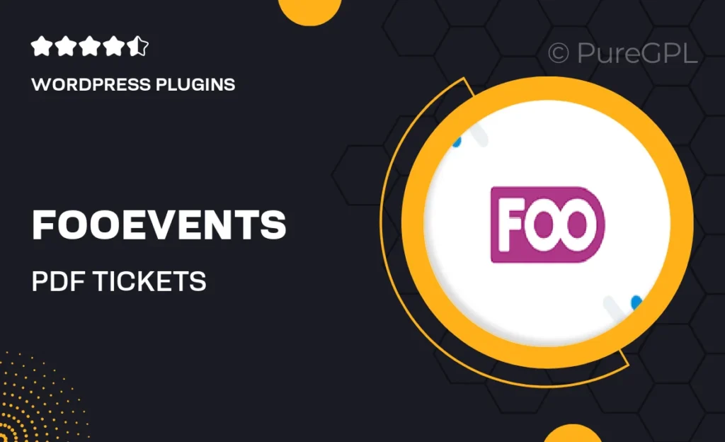 FooEvents | PDF Tickets feature image