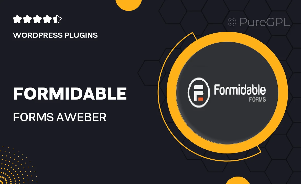 Formidable forms | AWeber