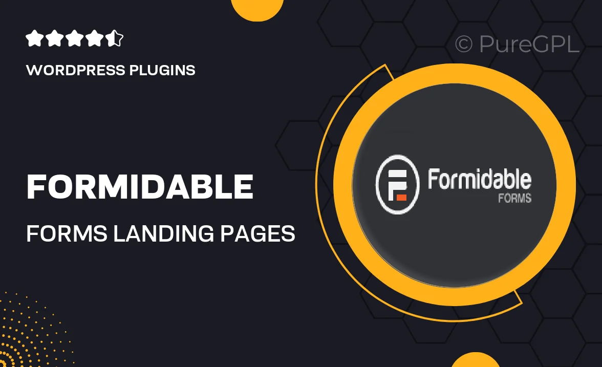 Formidable forms | Landing Pages