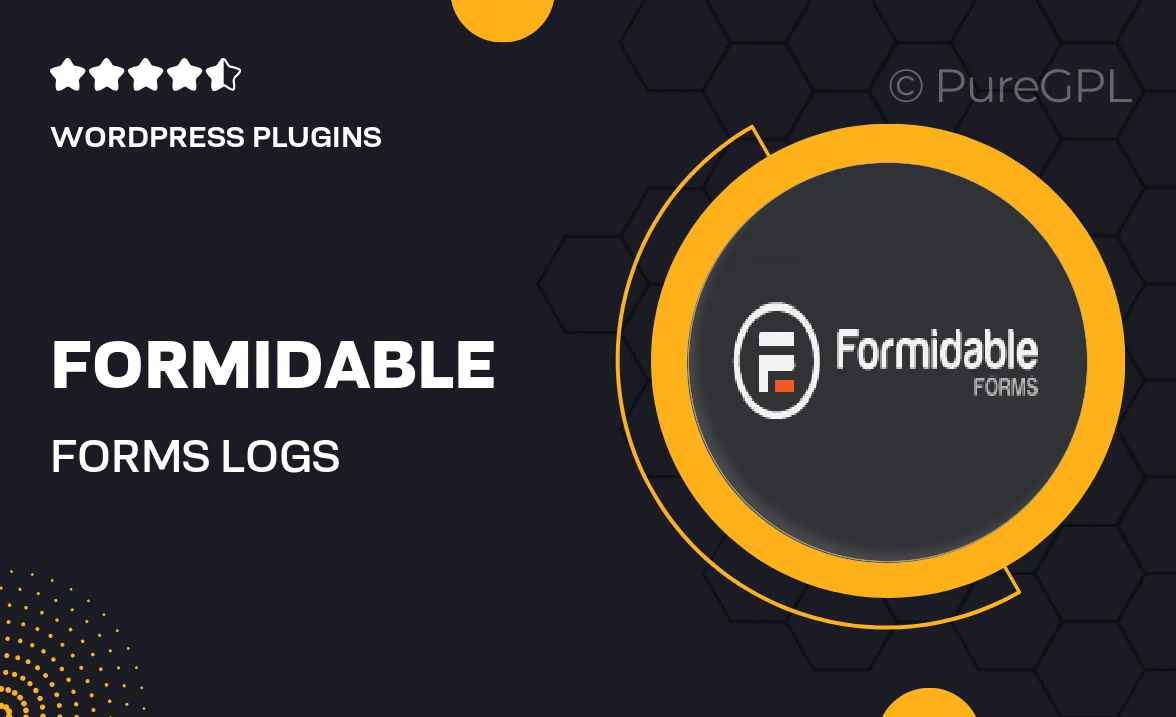 Formidable forms | Logs