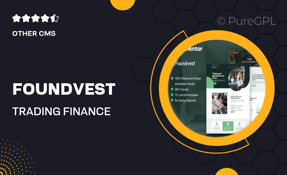 Foundvest – Trading & Finance Investment Elementor Pro Template Kit