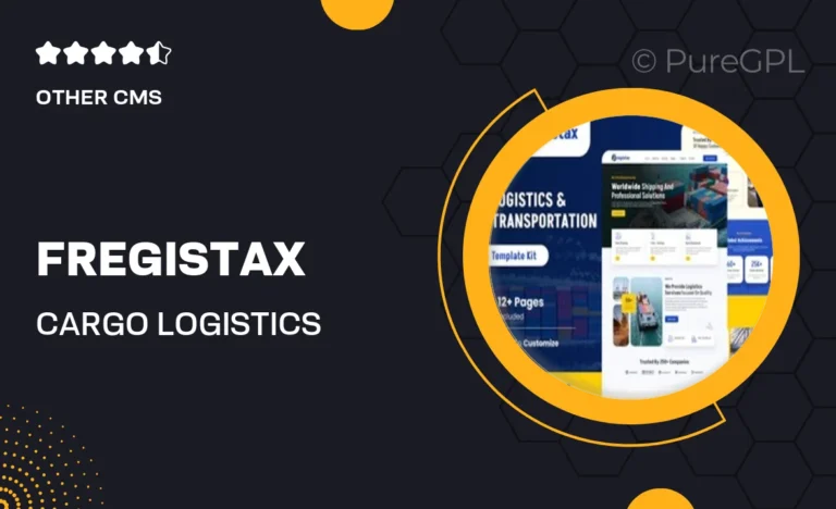 fregistax cargo logistics elementor template kit 1