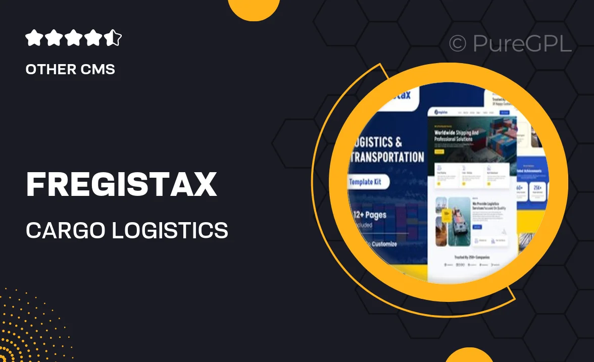 Fregistax – Cargo & Logistics Elementor Template Kit