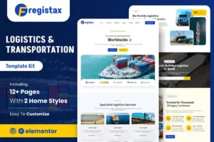 Fregistax – Cargo & Logistics Elementor Template Kit