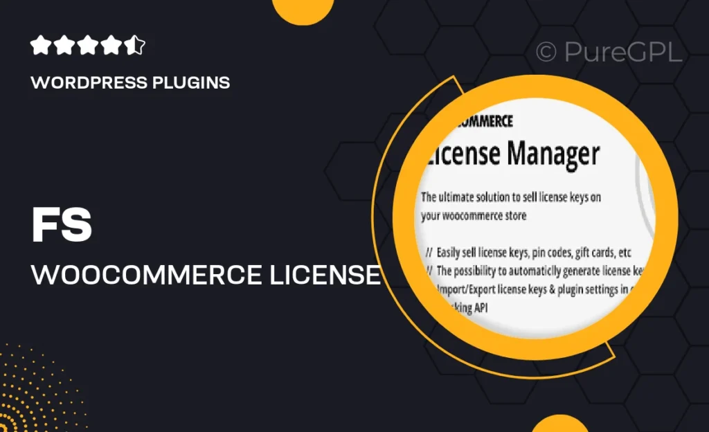 FS WooCommerce License Manager feature image