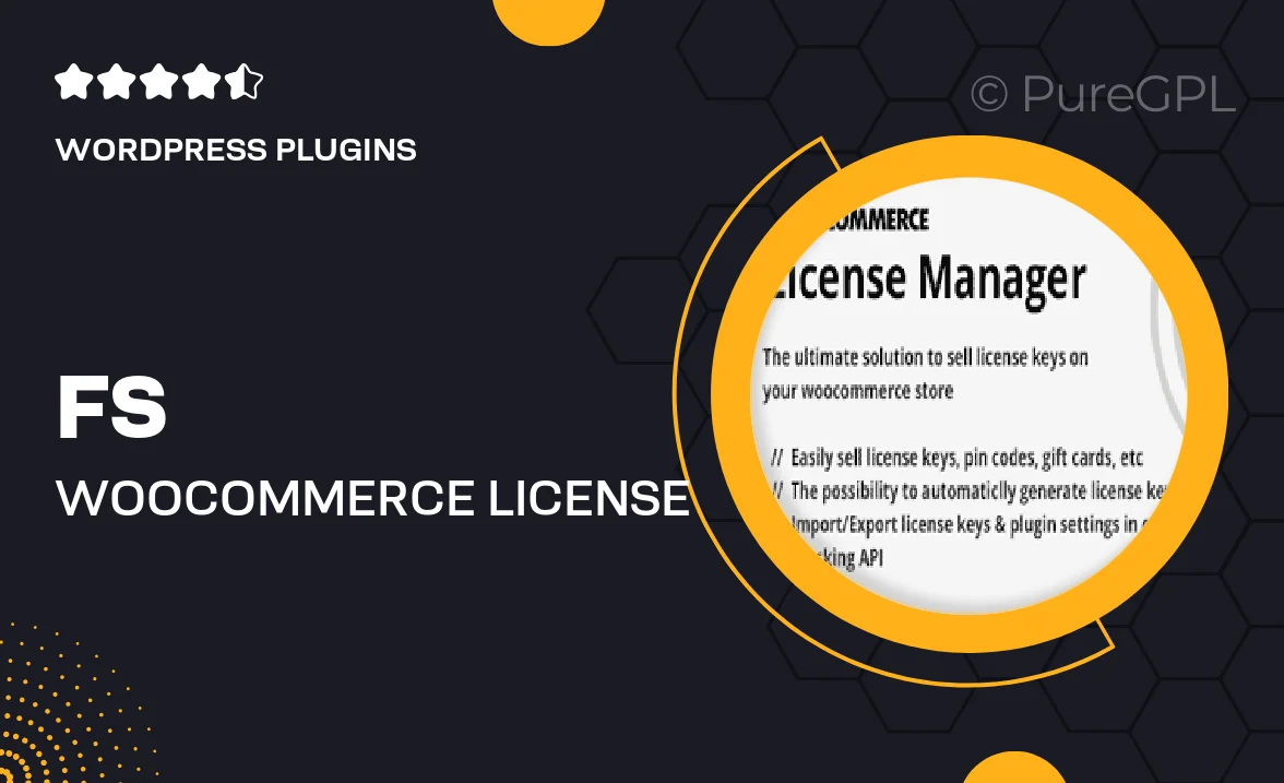 FS WooCommerce License Manager