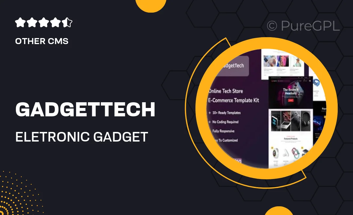 GadgetTech – Eletronic Gadget Woocommerce Elementor Template Kit