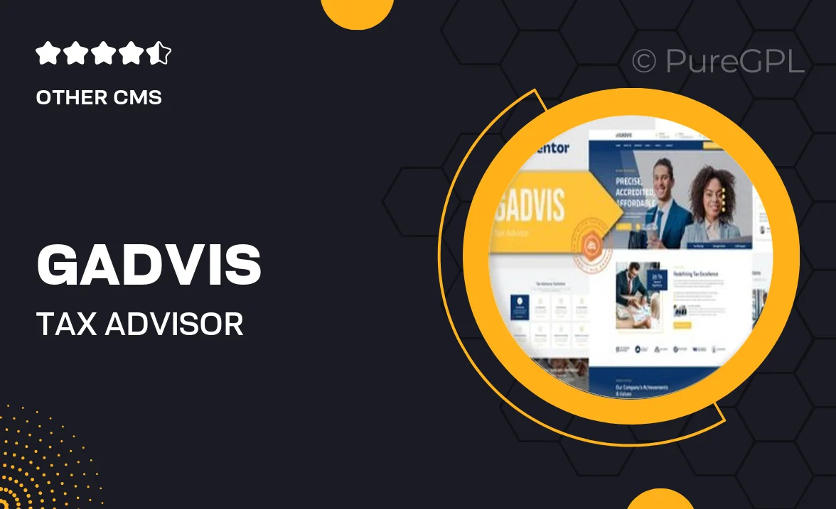 Gadvis – Tax Advisor & Financial Consulting Elementor Template Kit