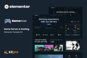 Gamehost – Game Server & Hosting Elementor Template Kit