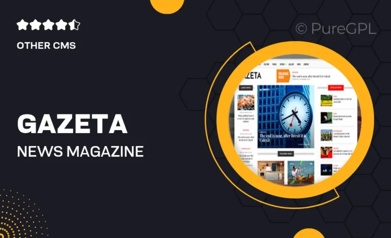 gazeta news magazine drupal 10 theme