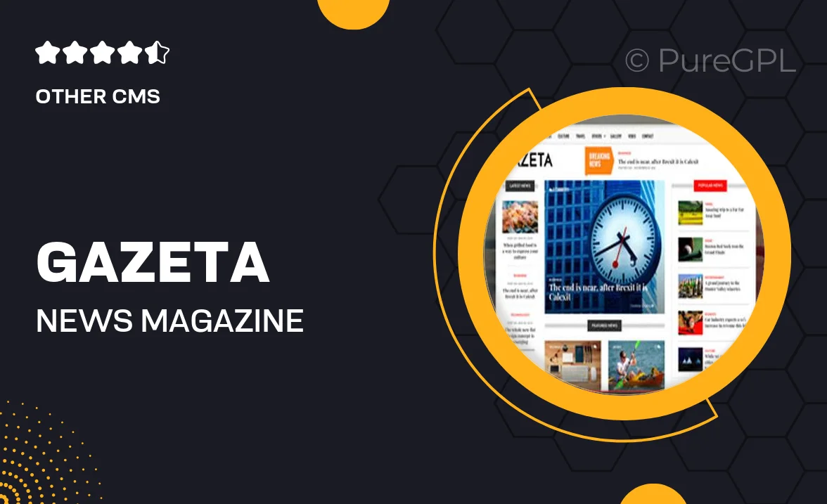 Gazeta – News & Magazine Drupal 10 Theme