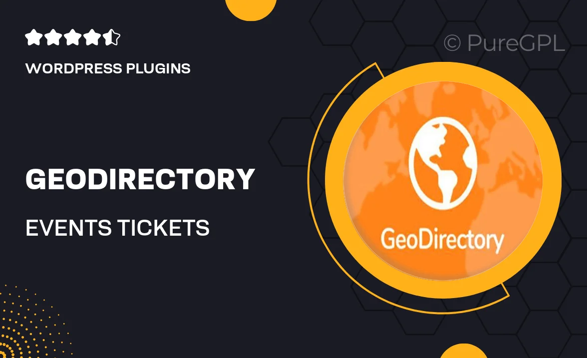 Geodirectory | Events Tickets Marketplace