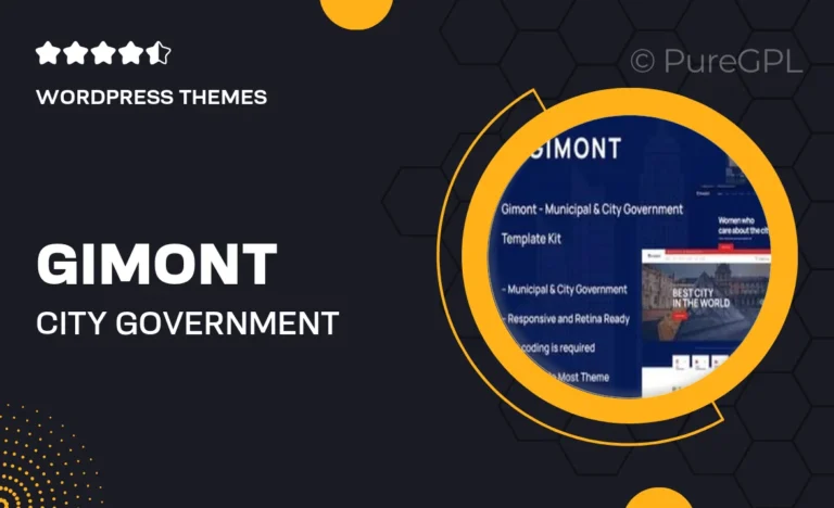 gimont city government wordpress theme