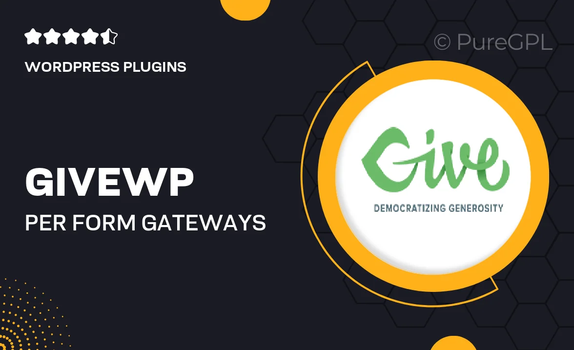 Givewp | Per Form Gateways
