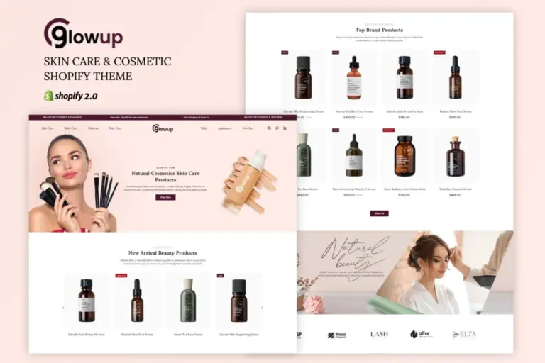 glowup beauty store shopify theme 1