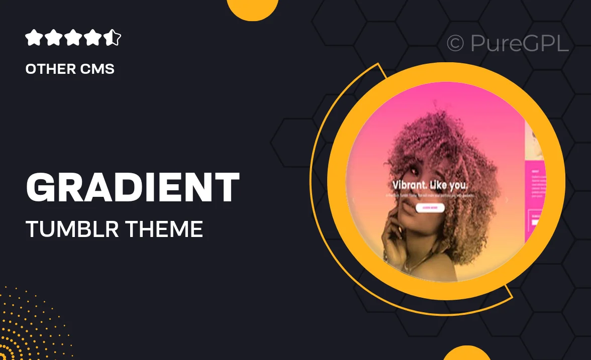 Gradient Tumblr Theme