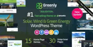 Greenly – Ecology & Solar Energy WordPress Theme