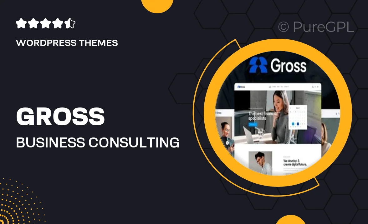 Gross – Business & Consulting WordPress Theme