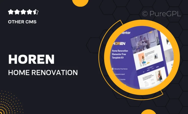 horen home renovation services elementor template kit