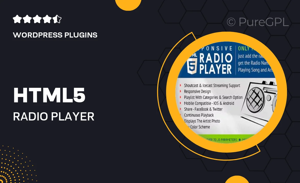 HTML5 Radio Player – WPBakery Page Builder Addon