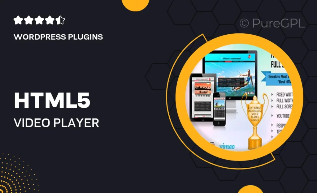 HTML5 Video Player & FullScreen Video Background
