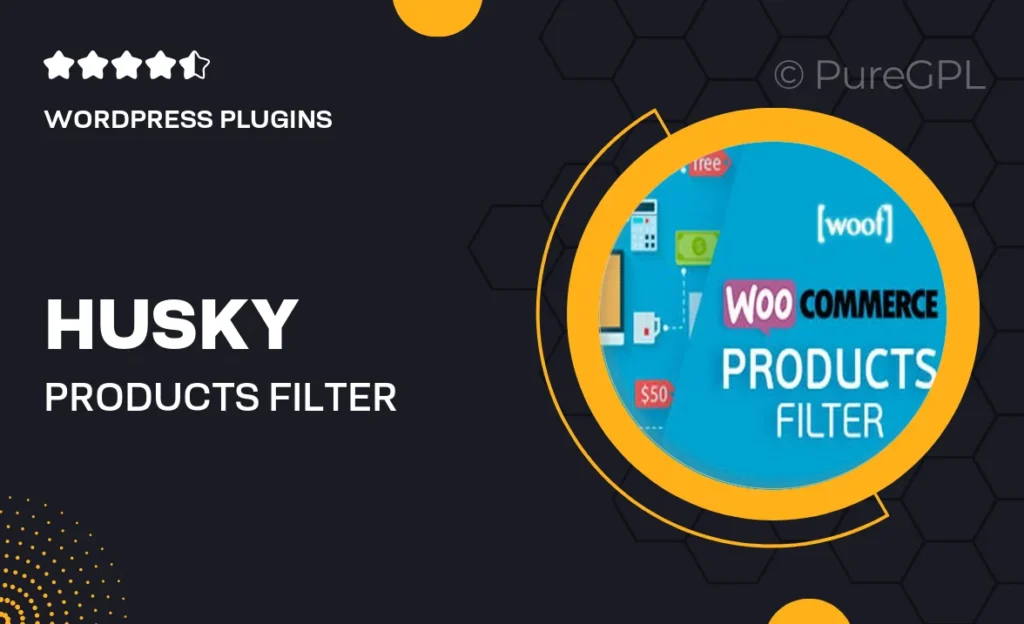 HUSKY – Products Filter Professional for WooCommerce