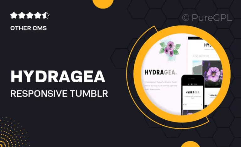 hydragea responsive tumblr theme