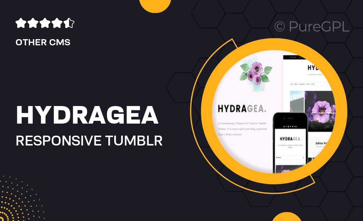 Hydragea – Responsive Tumblr Theme