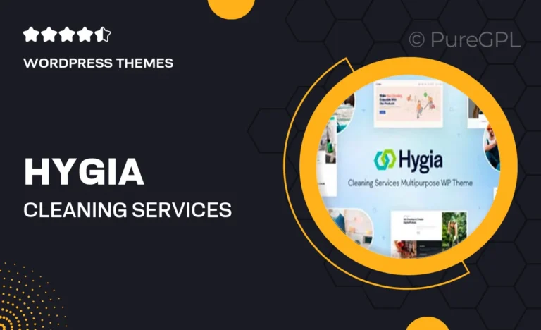 hygia cleaning services multipurpose wordpress theme