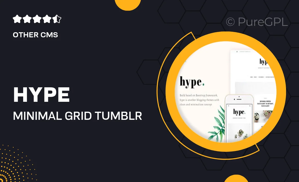 Hype – Minimal Grid Tumblr Theme