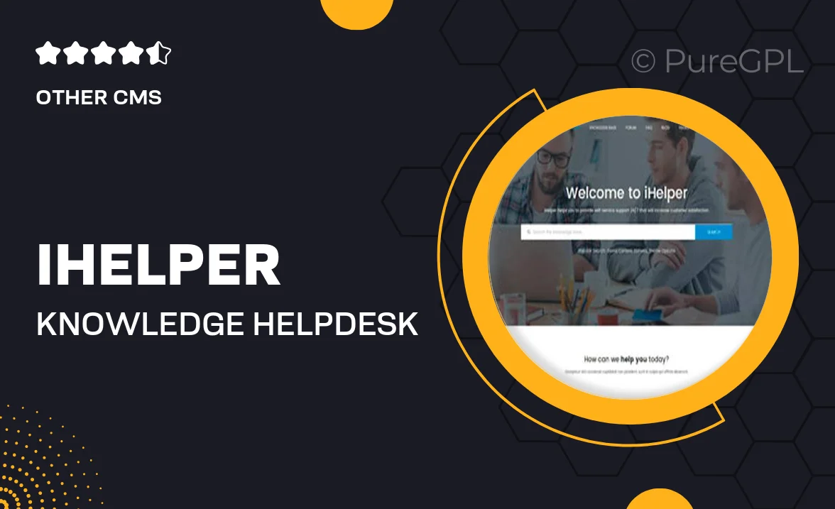 iHelper – Knowledge & Helpdesk Drupal 10 Theme