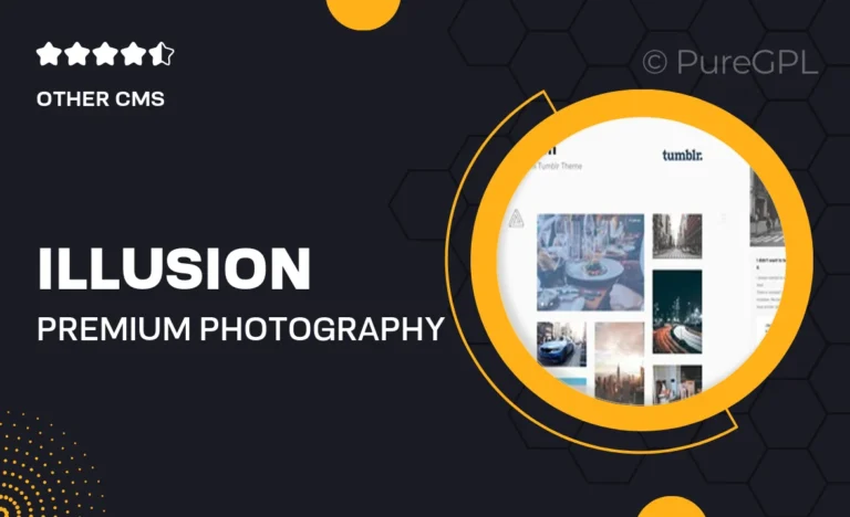 illusion premium photography tumblr theme