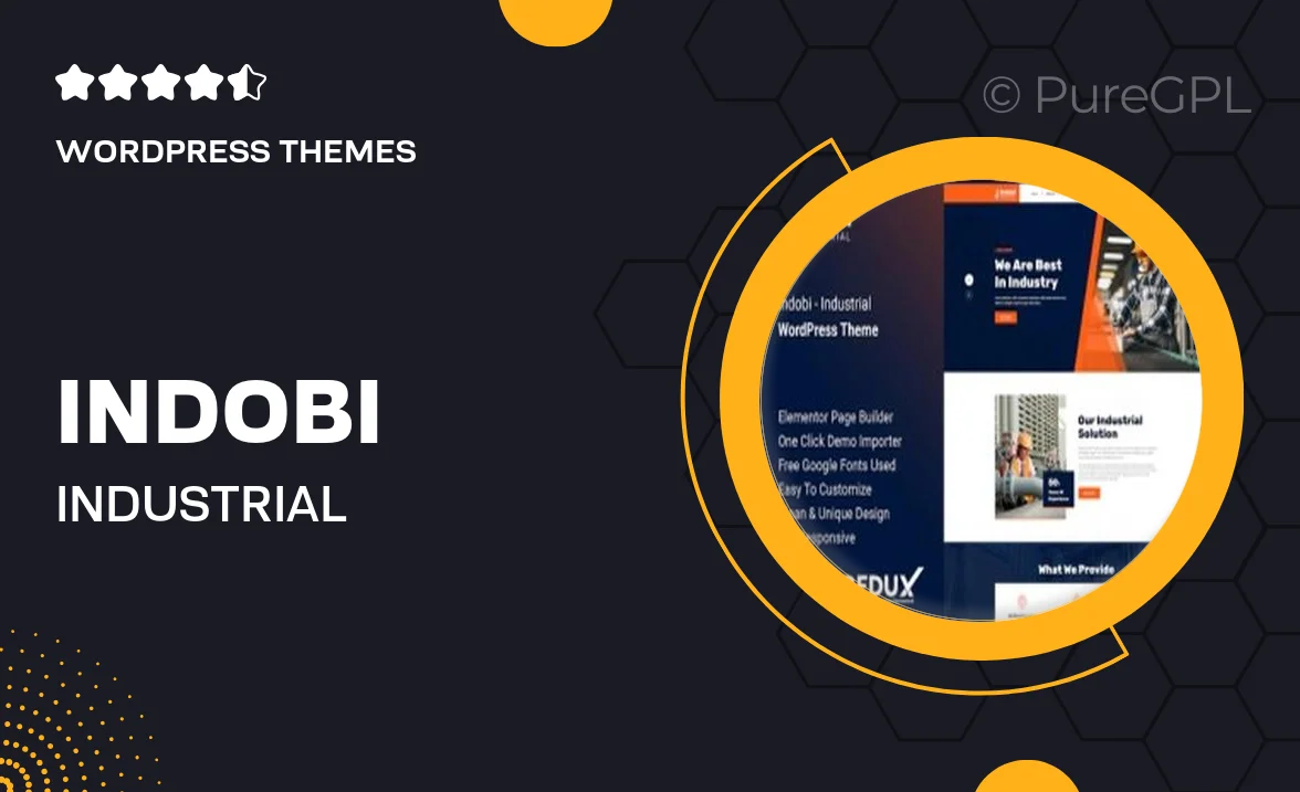 Indobi – Industrial WordPress Theme